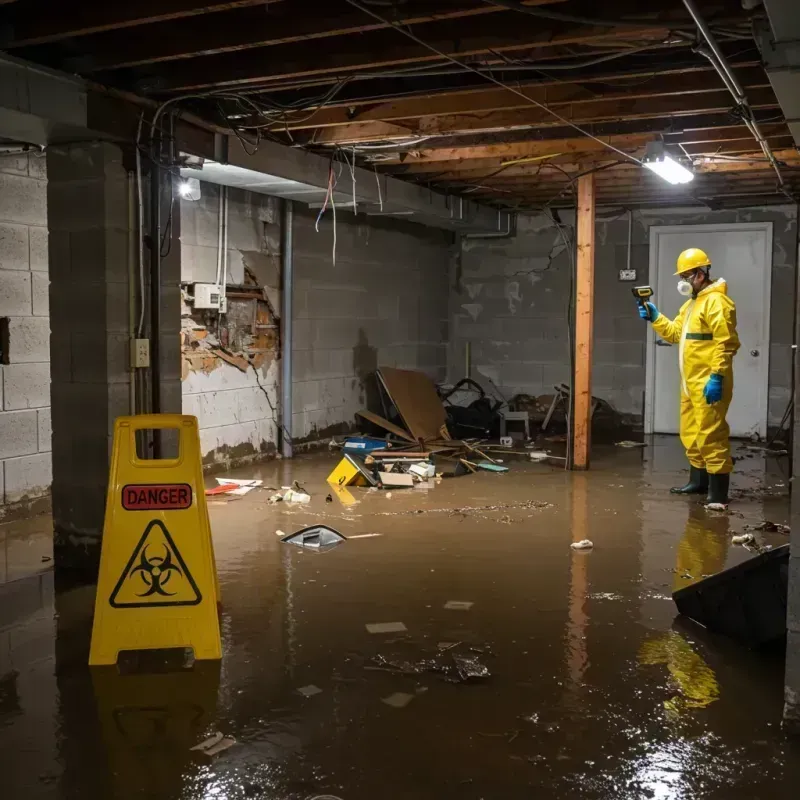 Flooded Basement Electrical Hazard in McGill, NV Property